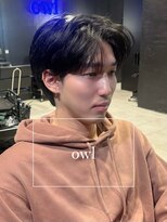アウル 心斎橋(owl)&nbsp;×ヘッドスパ曲がる縮毛矯正×韓国風センターパート×men's