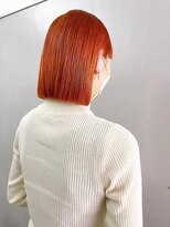 シェリ ヘアデザイン(CHERIE hair design)&nbsp;ぷつっとボブ×オレンジヘア