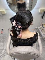クラン 梅田店(Clan)&nbsp;編み込みサイドポニーテール