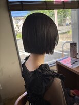 カノエ 下関熊野店(canoe)&nbsp;切りっぱなしボブ/髪質改善縮毛矯正/髪質改善