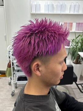 ルースト 南堀江店(ROOST) MEN’S/リバースセンターパート/ニュアンスパーマ/南堀江
