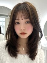 シー 萩原店(sea)&nbsp;ハイライトカラーミルクティーベージュレイヤーカット
