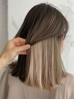 アース 相模大野店(EARTH)&nbsp;大人可愛いインナーカラー×小顔レイヤーボブ