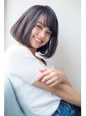 大人可愛いモードミニマムボブ