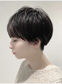 バングインナーハイライト×ミニマムマッシュショート