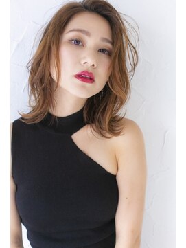 アジールヘア 北千住駅西口店(agir hair) 外国人風外ハネ軽やかミディ【北千住】