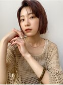 【太田彩未】ミニボブ　暖色ブラウンの秋カラー
