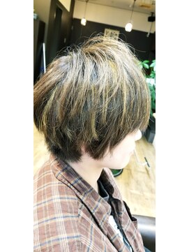 ヘアステージ ラプリュム(HAIR STAGE Ra Plume) (Ra plume)大人ハイライト柔らかグレージュハンサムショート