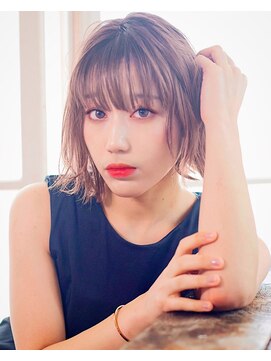 ミリ 千歳烏山(Mili CARE&SPA) 【Mili 千歳烏山】フォギーアッシュ×ワイドバング外ハネロブ