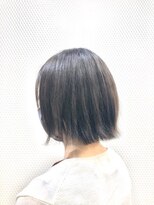 クオリス 上福岡店(QUALIS)&nbsp;外ハネ/切りっぱなし/ボブ/ダークアッシュ/暗め/小顔/30代40代