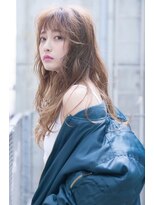 オースティン 門前仲町(AUSTIN)&nbsp;前髪かき上げイメチェンイヤリングカラーラベンダーカラーくびれ