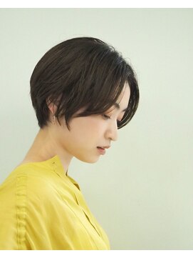 トニーアンドガイ 原宿店(TONI & GUY) 前髪長め/小顔ショート/アッシュブラック/ボブショート