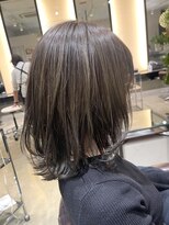 ラボー ノースプラザ店(LA'BO)&nbsp;【LA'BO三浦】ミディアムレイヤー×マットアッシュ