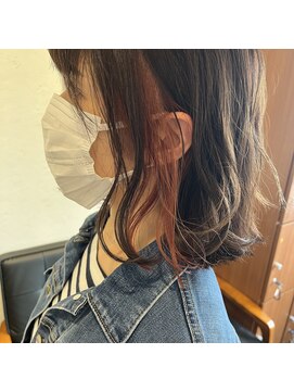 アルマヘアー(Alma hair by murasaki) ◎ボブ×オレンジインナーカラー◎