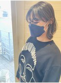 ウルフマッシュ/シースルー前髪/イヤリングカラー/オン眉ボブ