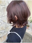 外ハネ+ピンク