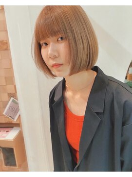 ビファインイーハアヴェダ(Befine e-ha AVEDA) ハイトーンベージュ×ボブ★