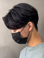 エルマーク(L-MARK) トランクスヘアセンターパートニュアンスパーマ韓国カルマパーマ