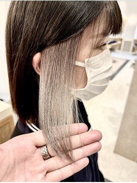 グリッター 泉中央店(GRITTERs) ワンブリーチで作るグレージュカラー