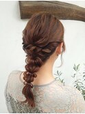 結婚式参列ヘア＊オトナカワイイ編みおろし