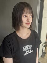 ポール(pole)&nbsp;札幌ボブ　フェイスレイヤー暗髪ぱつっとボブ