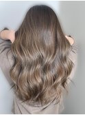 艶感♪髪質改善カラー大人可愛いグレージュハイライトロング