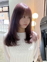 ゲームバイアランスミシー 心斎橋(GAME by Alan Smithee)&nbsp;淡ピンク／レイヤーカット