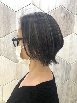 ビューティドレッセヤマノ 池袋パルコ(Beauty Dresse YAMANO) 白髪ぼかし/ハイライト/レイヤーボブ/外ハネ