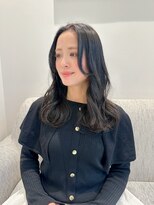 大人可愛い20代30代40代透明感カラー色っぽレイヤー☆くびれヘア