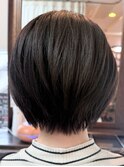 可愛くスッキリ！丸みショート