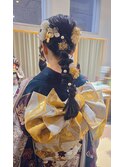 あみ編みおろし  アレンジ  卒業式 　武蔵小山