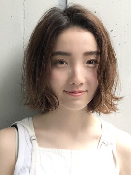 インセプション 銀座(INCEPTION) 切りっぱなしショート・ボブ/絶壁解消/前髪なし/30代/40代/面長