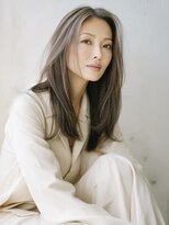 アルトリスト(Altruist Aging×HAIR&SPA)&nbsp;★ダークアッシュ大人ガーリーボブ着物ミディアムレイヤーカット