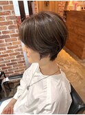 マッシュショートおしゃれ女子ウルフヘア外ハネボブレイヤーボブ