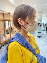 セイドット オモテサンドウ(Say. omotesando) Say.丸みショートレイヤーシルキーベージュミルクティーベージュ