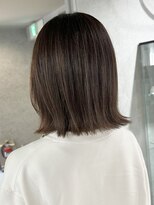 ラック(LUCK)&nbsp;ミルクティーグレージュ/船橋/くすみベージュ/細めハイライト