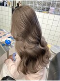 ミルクティーヘーゼルラベンダーベージュブラウンレイヤーカット