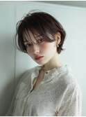 大人ショートボブ 20代30代40代ヘア 小顔 大阪クビレ茨木