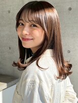 ラシェル パル ノエル(Laciel par Noel) シースルーバング*ナチュラルくびれミディ