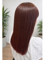 キャンパス(CANPUS)&nbsp;艶レッドブラウン×美髪ストレートロング