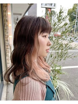 サロン(SALON) 透明感ピンクカラーのイヤリングカラー