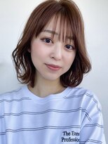 シェル 津山の手店(shel) レイヤーボブ/ブラウンベージュ/ミルクティーベージュ/夏カラー