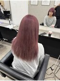 ピンクベージュハイトーンカラーケアブリーチ所沢