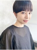【December】黒髪 マニッシュショート アッシュブラウン♪
