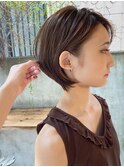 前髪長め大人ショートボブ20代30代40代表参道