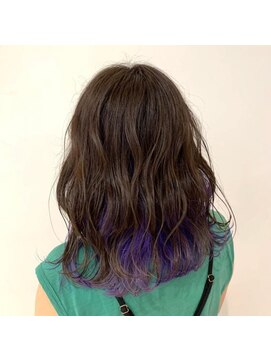 ネオヘアー 曳舟店(NEO Hair) 【インナーカラー】パープル×アッシュ（曳舟）