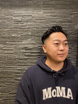 ヒロギンザ 恵比寿店(HIRO GINZA) ツーブロックビジネスショートフェードパーマコンマヘア