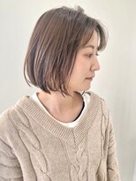 フォーク FOLK&nbsp;【FOLK】透明感グレージュ☆似合わせ切りっぱなしボブ♪