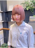 【MORGAN】ピンクローライトバング