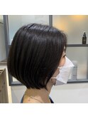 大人可愛い20代30代小顔丸みショートボブこなれヘア